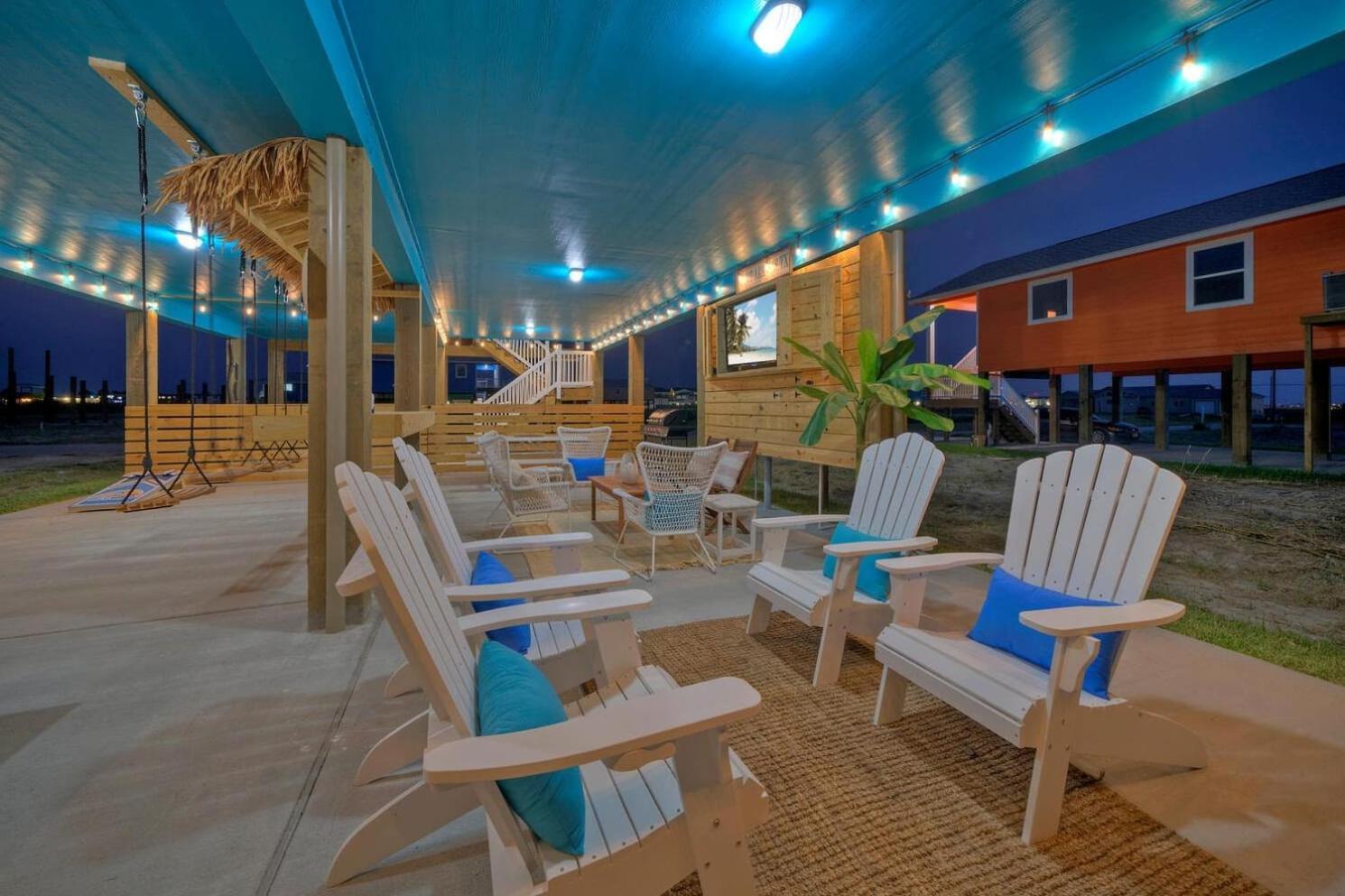 Blutopia By Avantstay Outdoor Lounge W Bar Port Aransas Exterior foto