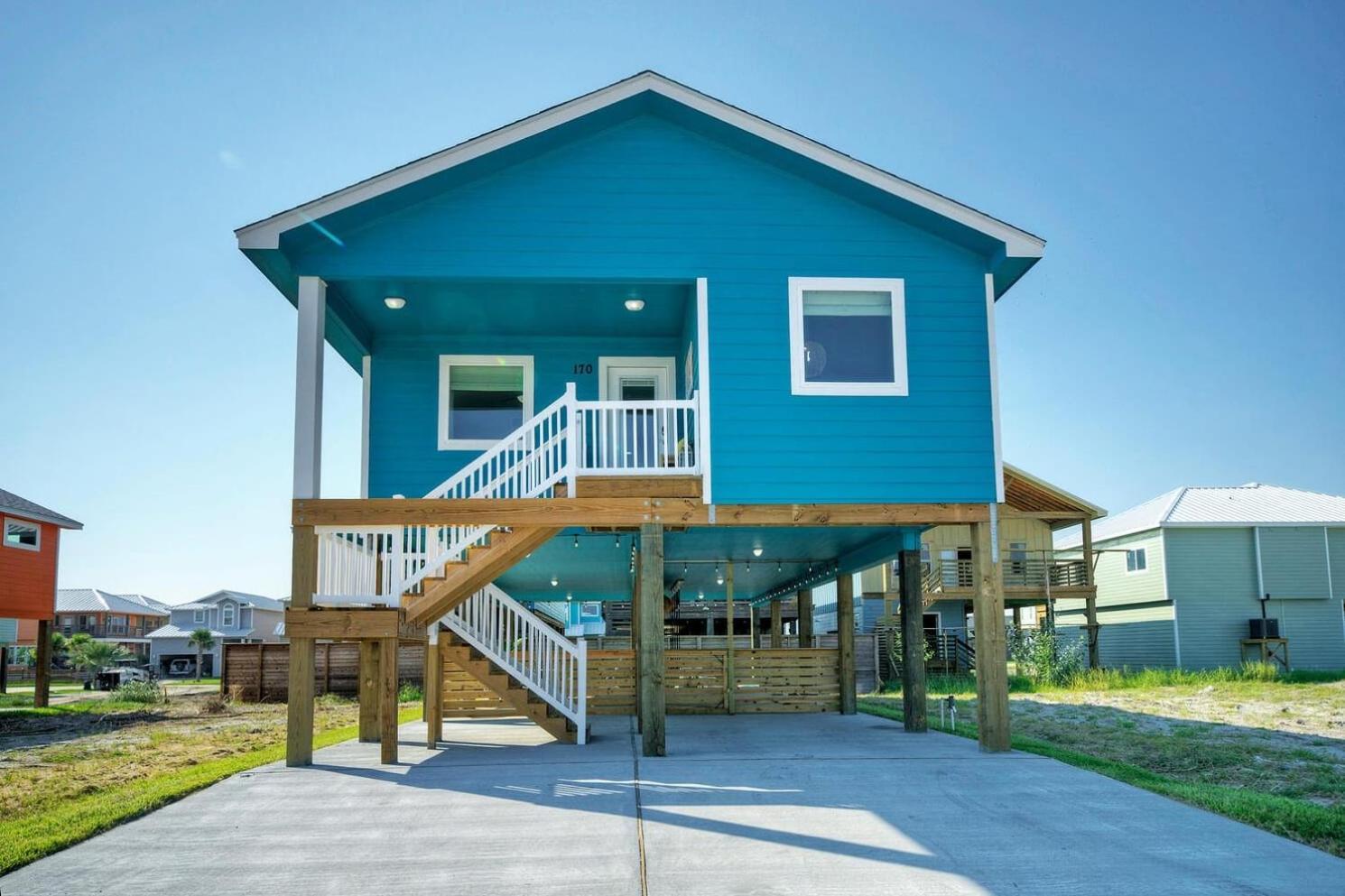 Blutopia By Avantstay Outdoor Lounge W Bar Port Aransas Exterior foto