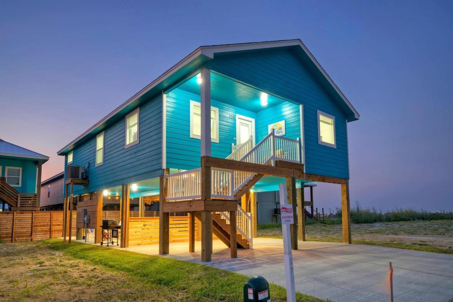 Blutopia By Avantstay Outdoor Lounge W Bar Port Aransas Exterior foto