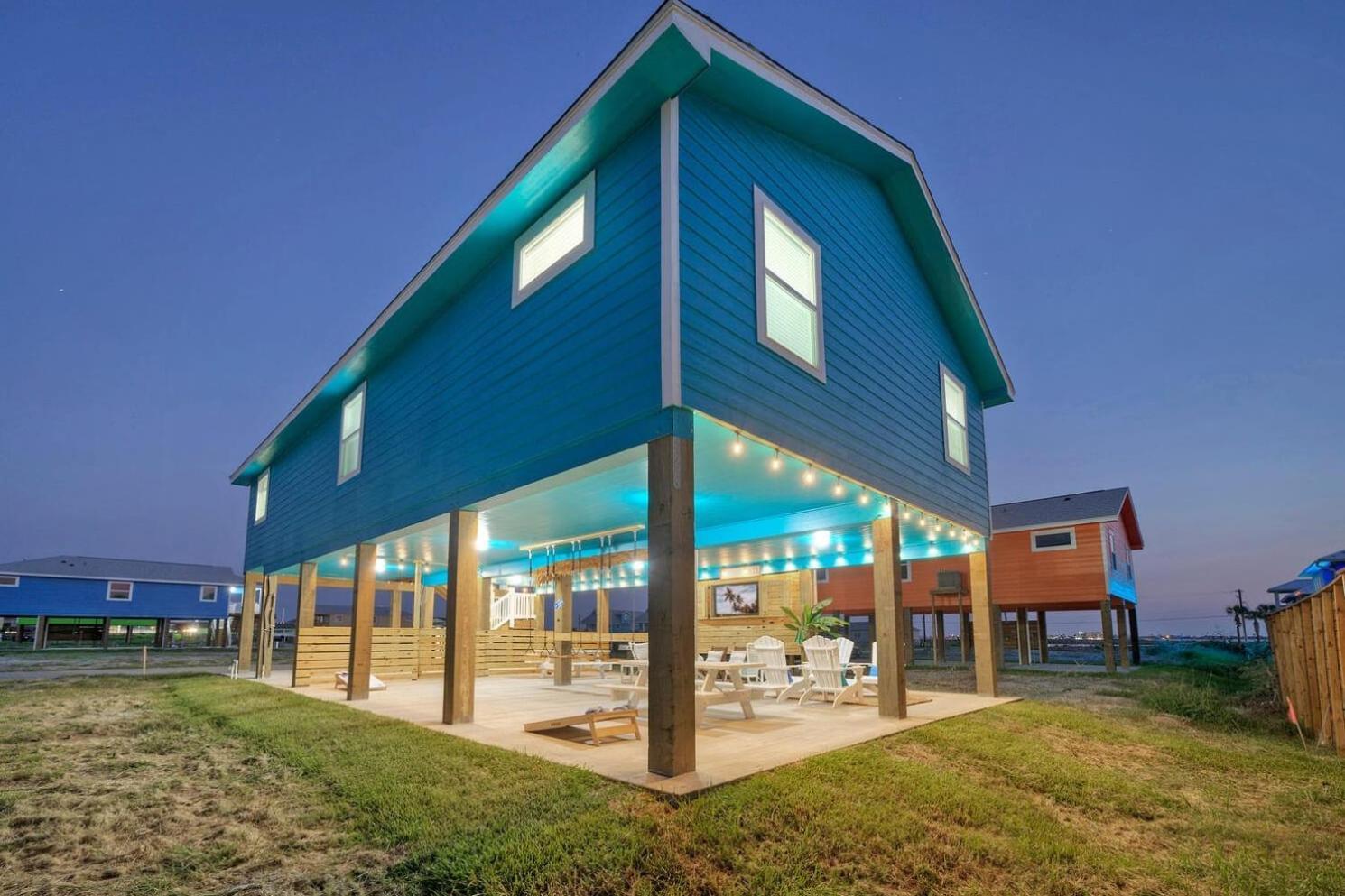 Blutopia By Avantstay Outdoor Lounge W Bar Port Aransas Exterior foto