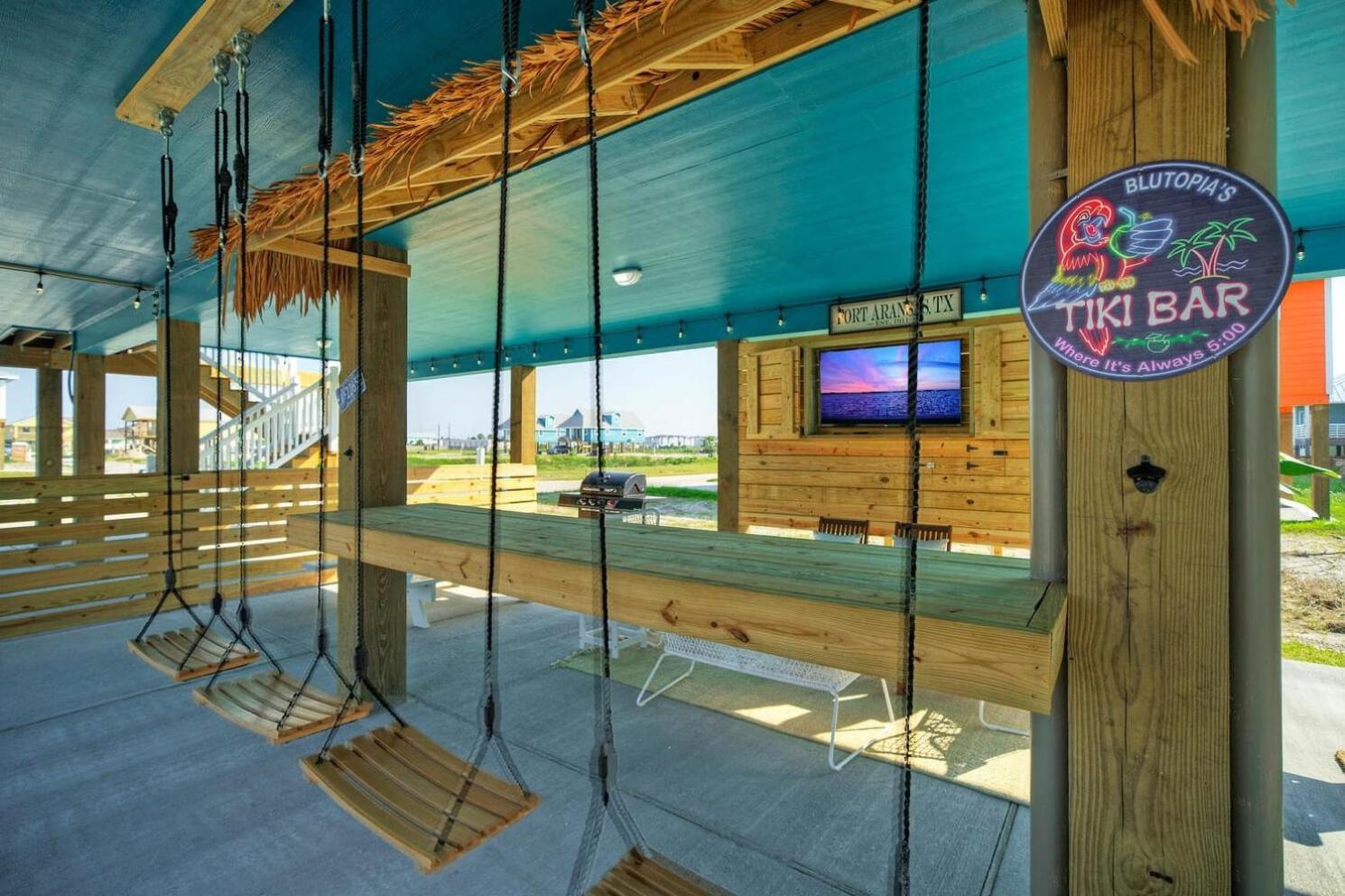 Blutopia By Avantstay Outdoor Lounge W Bar Port Aransas Exterior foto
