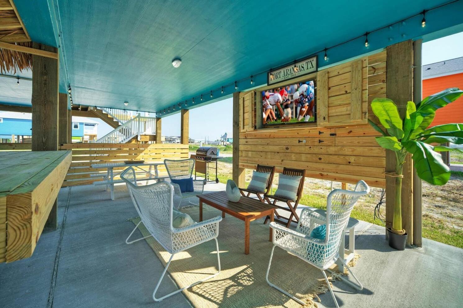 Blutopia By Avantstay Outdoor Lounge W Bar Port Aransas Exterior foto