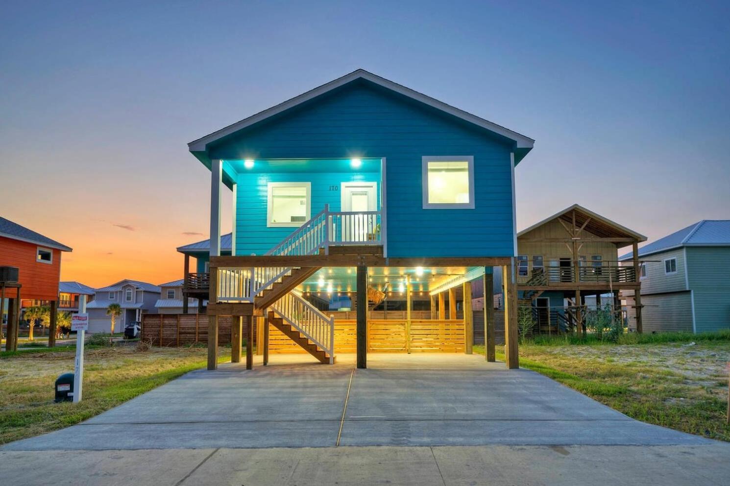 Blutopia By Avantstay Outdoor Lounge W Bar Port Aransas Exterior foto