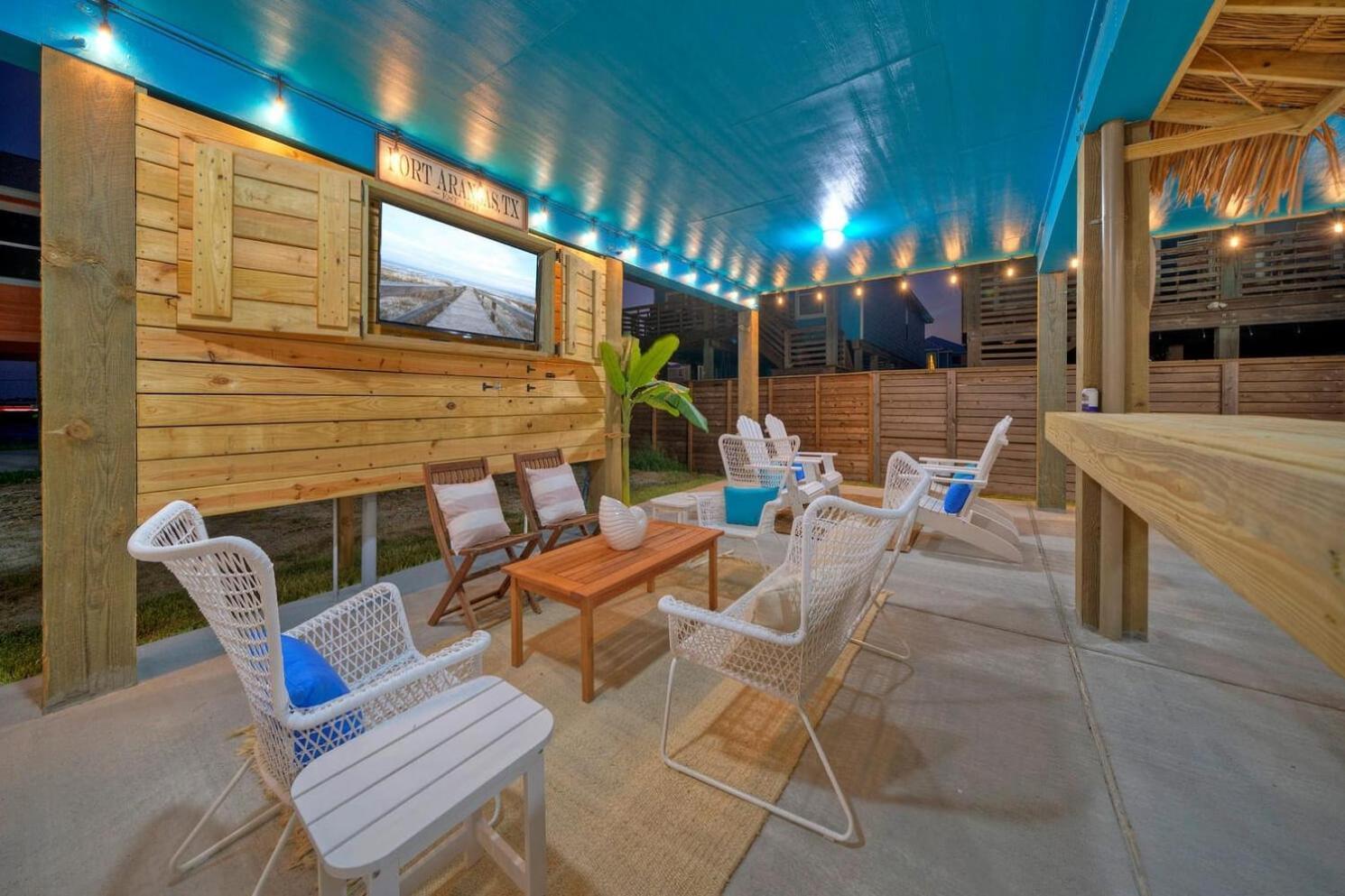 Blutopia By Avantstay Outdoor Lounge W Bar Port Aransas Exterior foto
